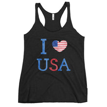 Load image into Gallery viewer, I Heart USA Women&#39;s Racerback Tank
