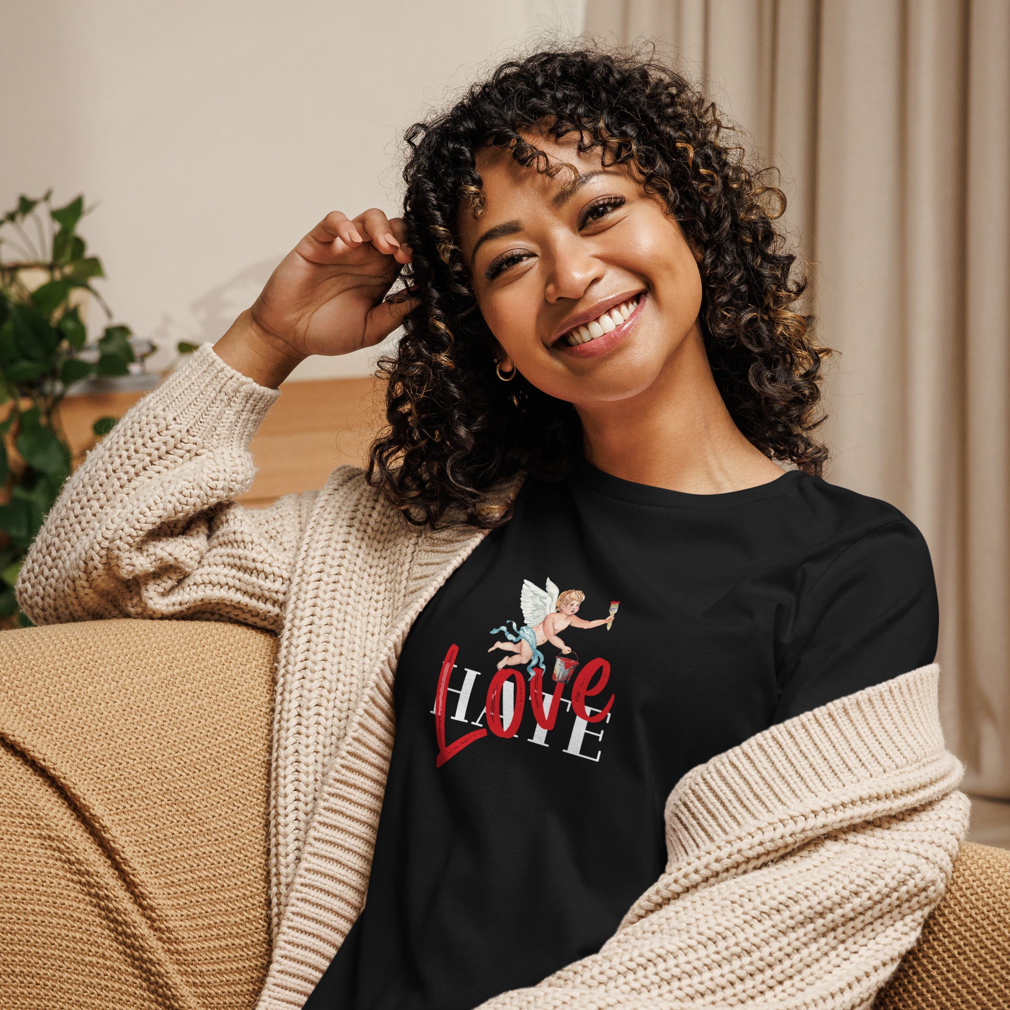 Love Over Hate Women's Relaxed T-Shirt