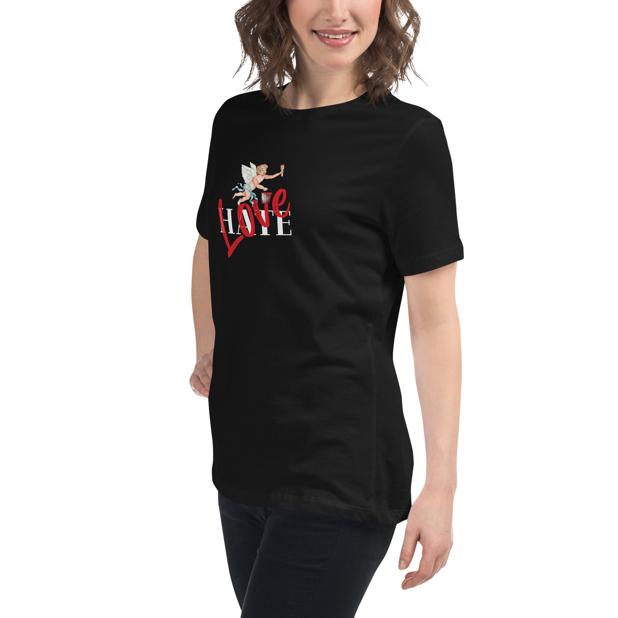 Love Over Hate Women's Relaxed T-Shirt