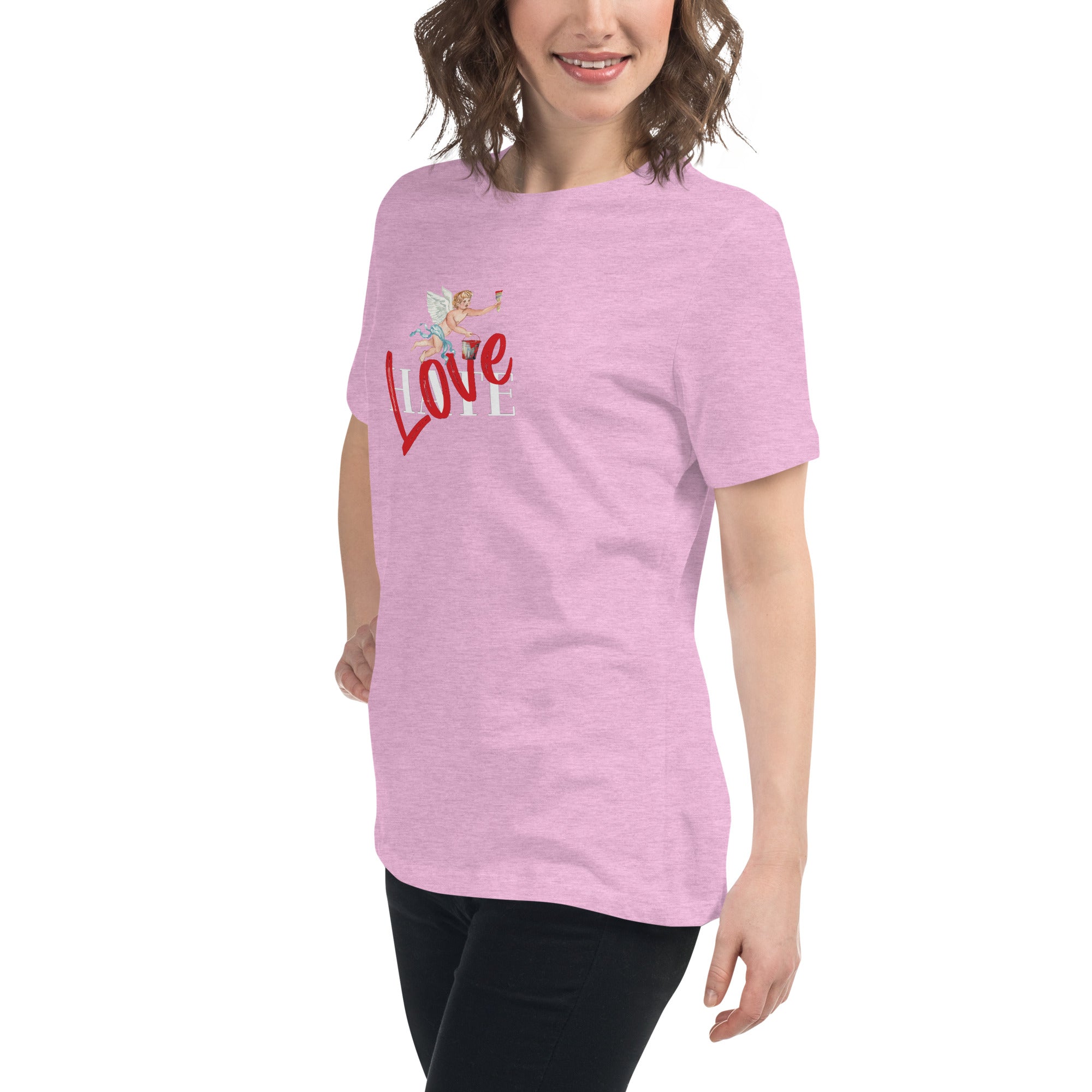 Love Over Hate Women's Relaxed T-Shirt