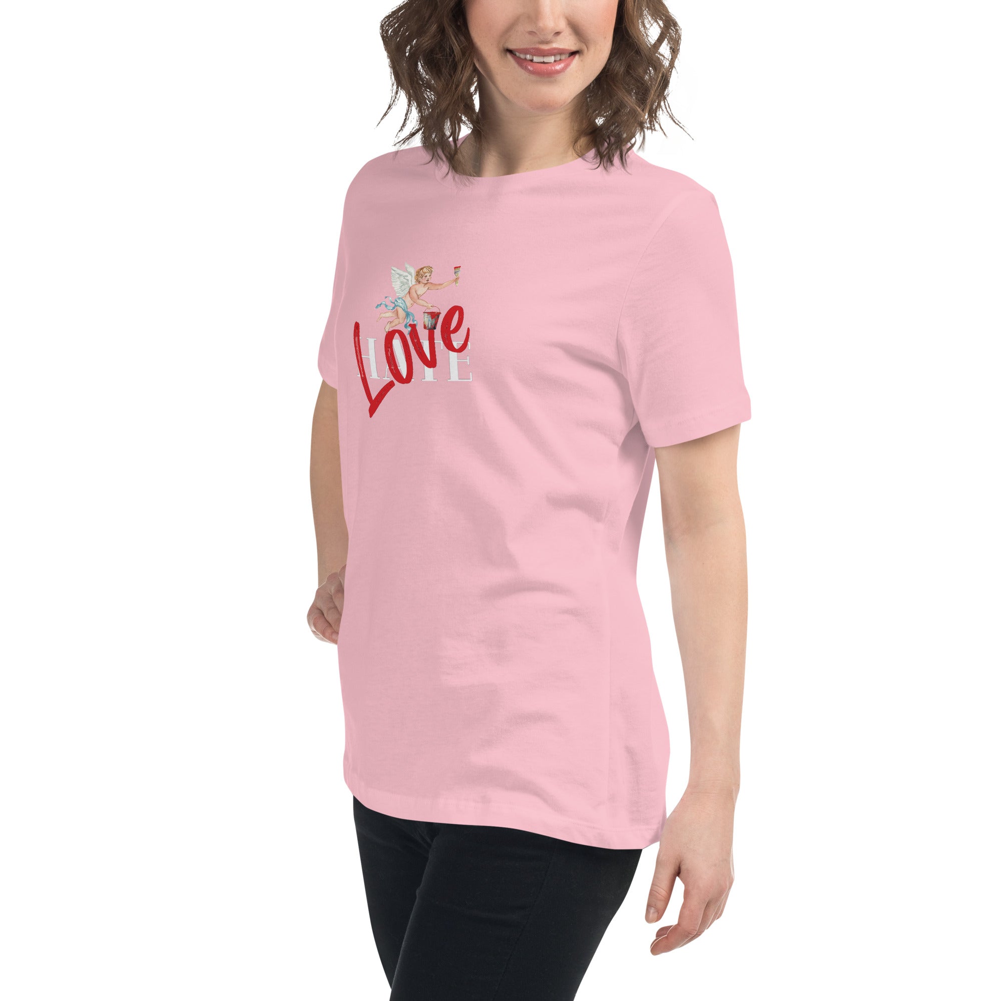 Love Over Hate Women's Relaxed T-Shirt