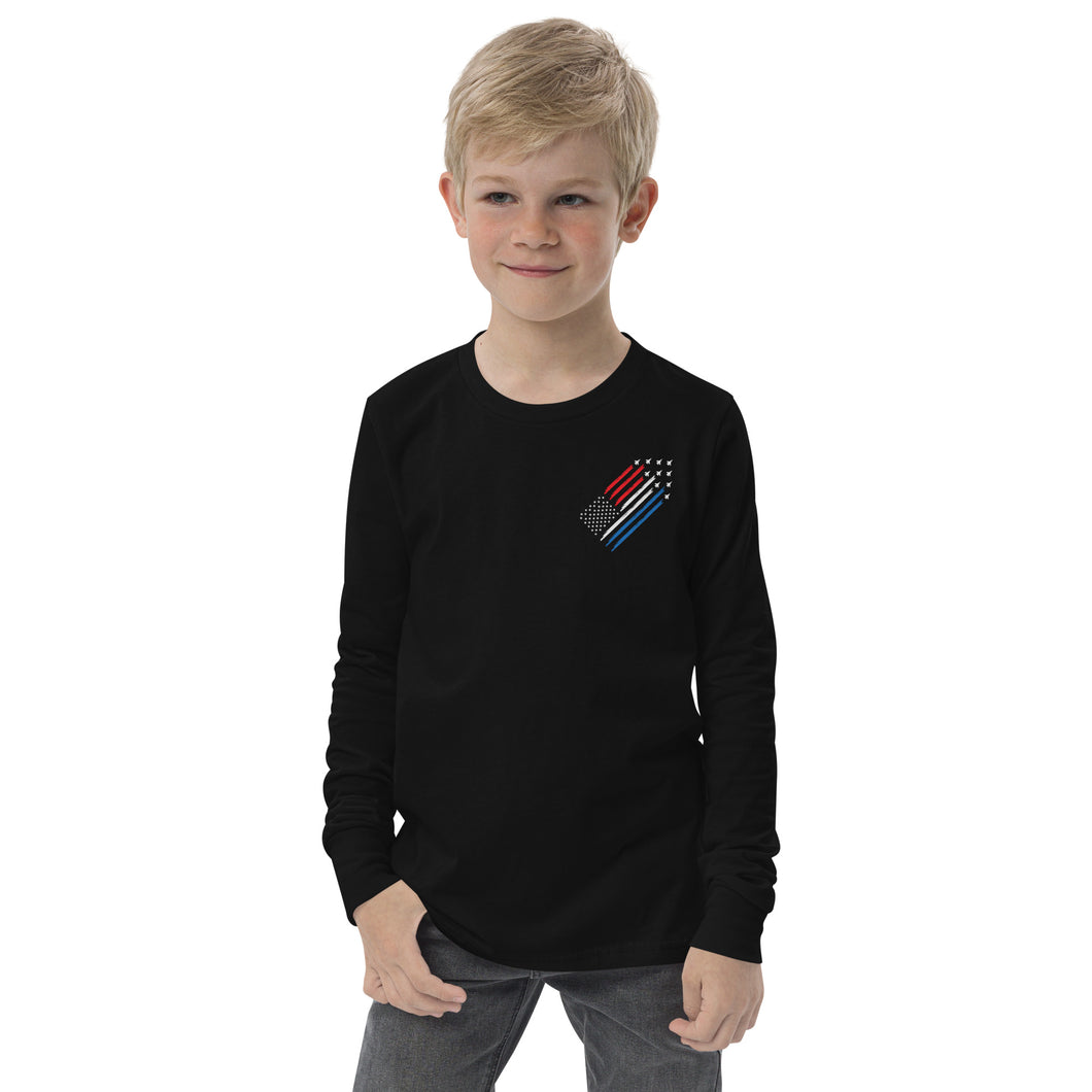 Flag Jet Trail Kids Long sleeve tee