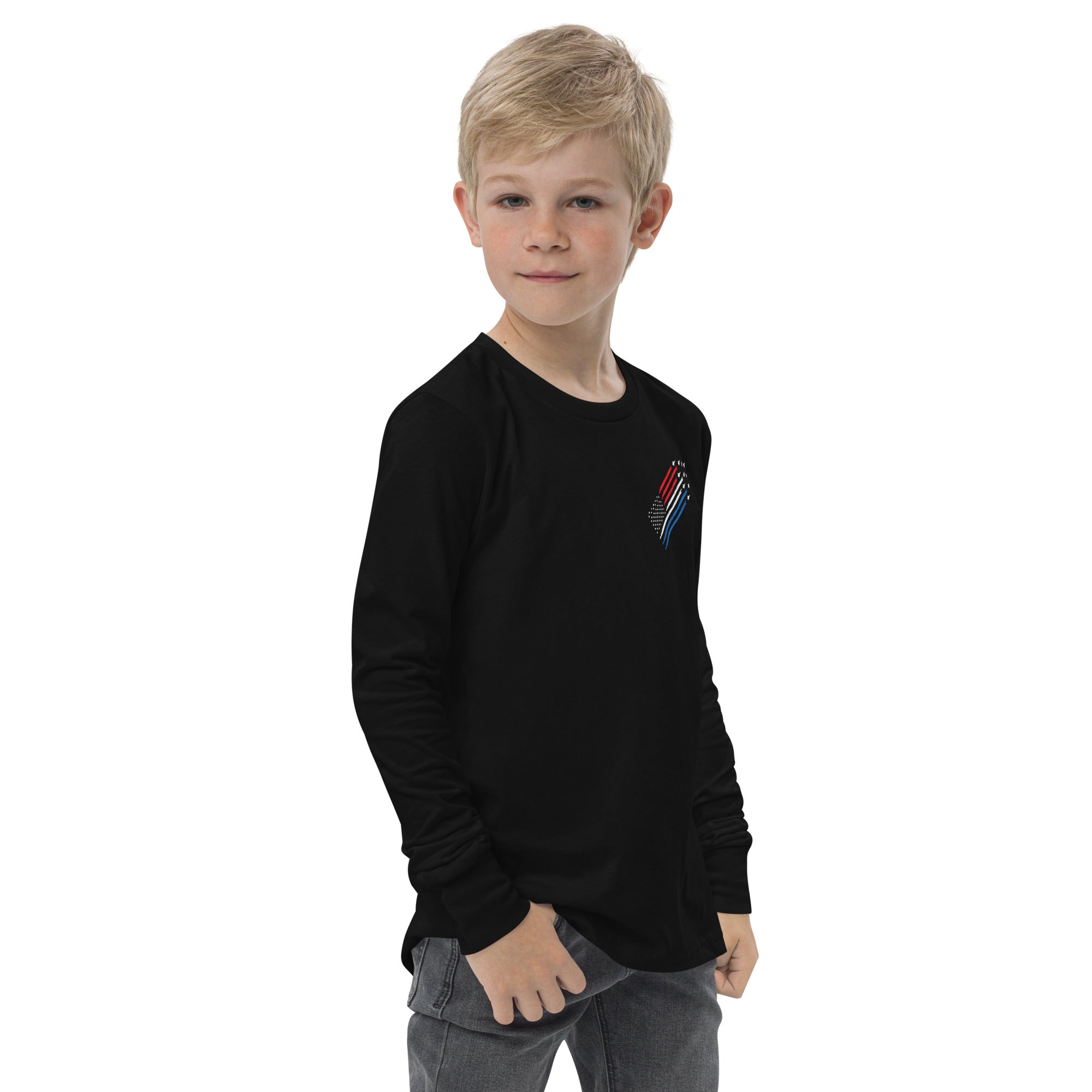 Flag Jet Trail Kids Long sleeve tee